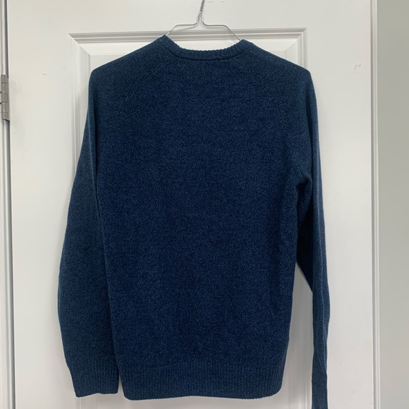 Mens Penguin Lambs Wool Sweater Navy - Picture 4 of 4